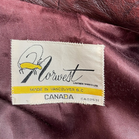 Vintage Norwest Belted Leather Jacket - Picture 5 of 14